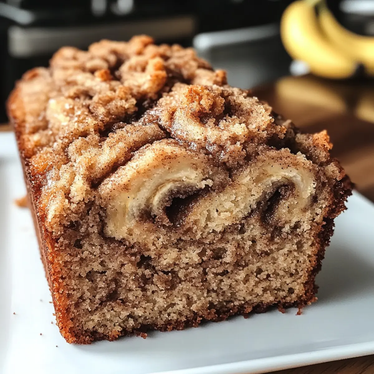 Veganes Zimt Strudel Bananenbrot mit Streuseln genieAen o8i3vo